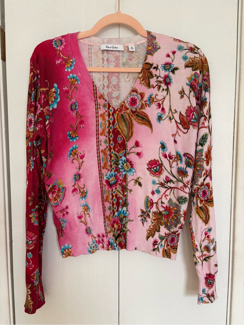 Robert Graham Evelyn Cotton/Silk Blend Sweater